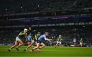 24 February 2024; Diarmaid Ó Dúlaing of Dublin in action against Kyle Hayes of Limerick during the Allianz Hurling League Division 1 Group B match between Dublin and Limerick at Croke Park in Dublin. Photo by Brendan Moran/Sportsfile