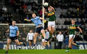 24 February 2024; Diarmuid O'Connor of Kerry in action against Tom Lahiff of Dublin during the Allianz Football League Division 1 match between Dublin and Kerry at Croke Park in Dublin. Photo by Brendan Moran/Sportsfile