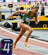 1 March 2024; Sharlene Mawdsley of Ireland competes in the heats of the Women's 400m during day one of the World Indoor Athletics Championships 2024 at Emirates Arena in Glasgow, Scotland. Photo by Sam Barnes/Sportsfile