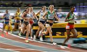 1 March 2024; Sarah Healy of Ireland, second from right, competes in her Women's 1500m heat during day one of the World Indoor Athletics Championships 2024 at Emirates Arena in Glasgow, Scotland. Photo by Sam Barnes/Sportsfile