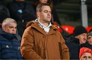 1 March 2024; Former Munster and current Bath head coach Johann van Graan in attendance during the United Rugby Championship match between Munster and Zebre Parma at Virgin Media Park in Cork. Photo by Brendan Moran/Sportsfile