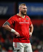 1 March 2024; RG Snyman of Munster during the United Rugby Championship match between Munster and Zebre Parma at Virgin Media Park in Cork. Photo by Brendan Moran/Sportsfile
