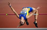 1 March 2024; Yuliia Levchenko of Ukraine competes in the Women's High Jump final during day one of the World Indoor Athletics Championships 2024 at Emirates Arena in Glasgow, Scotland. Photo by Sam Barnes/Sportsfile