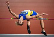 1 March 2024; Yuliia Levchenko of Ukraine competes in the Women's High Jump final during day one of the World Indoor Athletics Championships 2024 at Emirates Arena in Glasgow, Scotland. Photo by Sam Barnes/Sportsfile