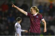 1 March 2024; David Hurley of Galway United during the SSE Airtricity Men's Premier Division match between Galway United and Waterford at Eamonn Deacy Park in Galway. Photo by Tyler Miller/Sportsfile