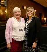 2 March 2024; Rosemary Coyne, left, and Marie Hickey in attendance during the LGFA Annual Congress at The Falls Hotel in Ennistymon, Clare. Photo by Brendan Moran/Sportsfile