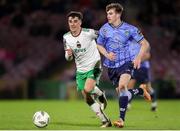 1 March 2024; Ciaran Behan of UCD in action against Barry Coffey of Cork City during the SSE Airtricity Men's First Division match between Cork City and UCD at Turner's Cross in Cork. Photo by Michael P Ryan/Sportsfile