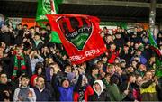 1 March 2024; Cork City supporters during the SSE Airtricity Men's First Division match between Cork City and UCD at Turner's Cross in Cork. Photo by Michael P Ryan/Sportsfile