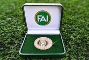 2 March 2024; A general view of the winners medal before the 2024 Women's President's Cup match between Athlone Town and Peamount United at Athlone Town Stadium in Athlone, Westmeath. Photo by Tyler Miller/Sportsfile
