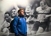 2 March 2024; Liam Turner of Leinster arrives before the United Rugby Championship match between Cardiff and Leinster at Cardiff Arms Park in Cardiff, Wales. Photo by Harry Murphy/Sportsfile