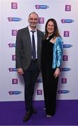 2 March 2024; Sinead McNulty and Darren Mooney on arrival at the AIB Camogie Club Player Awards at Croke Park in Dublin. Photo by Seb Daly/Sportsfile