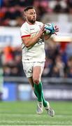2 March 2024; John Cooney of Ulster in action against  during the United Rugby Championship match between Ulster and Dragons at Kingspan Stadium in Belfast. Photo by John Dickson/Sportsfile