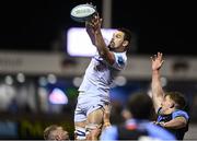 2 March 2024; Max Deegan of Leinster takes possession in a lineout during the United Rugby Championship match between Cardiff and Leinster at Cardiff Arms Park in Cardiff, Wales. Photo by Harry Murphy/Sportsfile