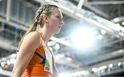 2 March 2024; Femke Bol of Netherlands before the Women's 400m Final on day two of the World Indoor Athletics Championships 2024 at Emirates Arena in Glasgow, Scotland. Photo by Sam Barnes/Sportsfile