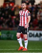1 March 2024; Mark Connolly of Derry City during the SSE Airtricity Men's Premier Division match between Derry City and St Patrick's Athletic at The Ryan McBride Brandywell Stadium in Derry. Photo by Ben McShane/Sportsfile