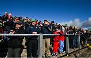 3 March 2024; Supporters before the Allianz Football League Division 2 match between Donegal and Louth at Fr Tierney Park in Ballyshannon, Donegal. Photo by David Fitzgerald/Sportsfile