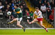 3 March 2024; Darragh Canavan of Tyrone in action against Paul Murphy of Kerry during the Allianz Football League Division 1 match between Kerry and Tyrone at Fitzgerald Stadium in Killarney, Kerry. Photo by Brendan Moran/Sportsfile
