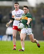 3 March 2024; Paudie Clifford of Kerry in action against Niall Devlin of Tyrone during the Allianz Football League Division 1 match between Kerry and Tyrone at Fitzgerald Stadium in Killarney, Kerry. Photo by Brendan Moran/Sportsfile