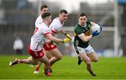 3 March 2024; Paul Murphy of Kerry in action against Ruairí Canavan and Darragh Canavan of Tyrone during the Allianz Football League Division 1 match between Kerry and Tyrone at Fitzgerald Stadium in Killarney, Kerry. Photo by Brendan Moran/Sportsfile