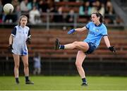 3 March 2024; Hannah Tyrrell of Dublin converts a free during the Lidl LGFA National League Division 1 Round 5 match between Waterford and Dublin at Fraher Field in Dungarvan, Waterford. Photo by Seb Daly/Sportsfile