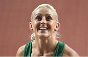 3 March 2024; Sarah Lavin of Ireland after her semi-final of the Women's 60m hurdles day three of the World Indoor Athletics Championships 2024 at Emirates Arena in Glasgow, Scotland. Photo by Sam Barnes/Sportsfile