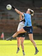 3 March 2024; Jennifer Dunne of Dublin in action against Alannah McNulty of Waterford during the Lidl LGFA National League Division 1 Round 5 match between Waterford and Dublin at Fraher Field in Dungarvan, Waterford. Photo by Seb Daly/Sportsfile