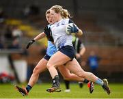 3 March 2024; Bríd McMaugh of Waterford in action against Aoife Kane of Dublin during the Lidl LGFA National League Division 1 Round 5 match between Waterford and Dublin at Fraher Field in Dungarvan, Waterford. Photo by Seb Daly/Sportsfile