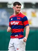3 March 2024; Harry Lynch of Clontarf FC during the JP Fanagan League match between Lansdowne FC and Clontarf FC at Lansdowne RFC in Dublin. Photo by Tyler Miller/Sportsfile
