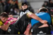 2 March 2024; Dragons head coach Dai Flanagan before the United Rugby Championship match between Ulster and Dragons at Kingspan Stadium in Belfast. Photo by Ramsey Cardy/Sportsfile
