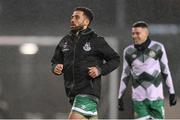 4 March 2024; Roberto Lopes of Shamrock Rovers warms up before the SSE Airtricity Men's Premier Division match between Shamrock Rovers and Derry City at Tallaght Stadium in Dublin. Photo by Stephen McCarthy/Sportsfile