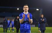 4 March 2024; Darragh Leahy of Waterford after his side's victory in the SSE Airtricity Men's Premier Division match between Waterford and St Patrick's Athletic at the Regional Sports Centre in Waterford. Photo by Piaras Ó Mídheach/Sportsfile