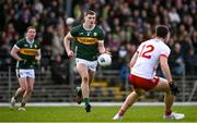 3 March 2024; Diarmuid O'Connor of Kerry in action against Joe Oguz of Tyrone during the Allianz Football League Division 1 match between Kerry and Tyrone at Fitzgerald Stadium in Killarney, Kerry. Photo by Brendan Moran/Sportsfile