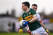 3 March 2024; Paul Murphy of Kerry in action against Darragh Canavan of Tyrone during the Allianz Football League Division 1 match between Kerry and Tyrone at Fitzgerald Stadium in Killarney, Kerry. Photo by Brendan Moran/Sportsfile