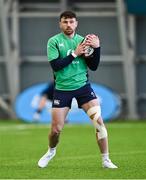 5 March 2024; Hugo Keenan during an Ireland rugby training session at the IRFU High Performance Centre at the Sport Ireland Campus in Dublin. Photo by Piaras Ó Mídheach/Sportsfile