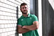 5 March 2024; Caelan Doris poses for a portrait after a Ireland rugby media conference at the Sport Ireland Campus Conference Centre in Dublin.  Photo by Piaras Ó Mídheach/Sportsfile