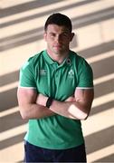 5 March 2024; Calvin Nash poses for portrait after an Ireland rugby media conference at the Sport Ireland Campus Conference Centre in Dublin.  Photo by Piaras Ó Mídheach/Sportsfile