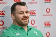 5 March 2024; Cian Healy during an Ireland rugby media conference at the Sport Ireland Campus Conference Centre in Dublin.  Photo by Piaras Ó Mídheach/Sportsfile