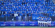 5 March 2024; St Mary's College players and supporters sing their school anthem ahead of the Bank of Ireland Leinster Schools Senior Cup semi-final match between Blackrock College and St Mary's College at Energia Park in Dublin. Photo by Daire Brennan/Sportsfile