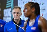 6 March 2024; USA coach Billy Walsh during day four at the Paris 2024 Olympic Boxing Qualification Tournament at E-Work Arena in Busto Arsizio, Italy. Photo by Ben McShane/Sportsfile