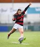 6 March 2024; Shyne Leonard of St Mary's Arklow during the Bank of Ireland Leinster Rugby Schools Girls’ Junior final match between St Mary's New Ross and St Mary's Arklow at Energia Park in Dublin. Photo by Piaras Ó Mídheach/Sportsfile