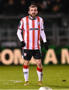 4 March 2024; Paul McMullan of Derry City during the SSE Airtricity Men's Premier Division match between Shamrock Rovers and Derry City at Tallaght Stadium in Dublin. Photo by Stephen McCarthy/Sportsfile