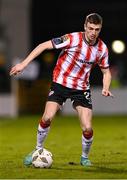 4 March 2024; Daniel Kelly of Derry City during the SSE Airtricity Men's Premier Division match between Shamrock Rovers and Derry City at Tallaght Stadium in Dublin. Photo by Stephen McCarthy/Sportsfile