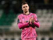 4 March 2024; Derry City goalkeeper Brian Maher after the SSE Airtricity Men's Premier Division match between Shamrock Rovers and Derry City at Tallaght Stadium in Dublin. Photo by Stephen McCarthy/Sportsfile