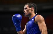 7 March 2024; Erislandy Alvarez of Cuba during their Men's 63.5kg Round of 32 bout against Emilio Garcia of USA during day five at the Paris 2024 Olympic Boxing Qualification Tournament at E-Work Arena in Busto Arsizio, Italy. Photo by Ben McShane/Sportsfile