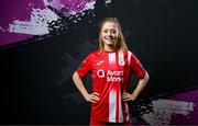 7 March 2024; Kerri &quot;Pixie&quot; O'Hara during a Sligo Rovers FC squad portrait session at The Showgrounds in Sligo. Photo by Stephen McCarthy/Sportsfile