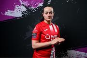 7 March 2024; Katie Melly during a Sligo Rovers FC squad portrait session at The Showgrounds in Sligo. Photo by Stephen McCarthy/Sportsfile