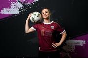 6 March 2024; Aislinn Meaney during a Galway United FC squad portrait session at The Galmont Hotel in Galway. Photo by Seb Daly/Sportsfile