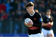 7 March 2024; Leo Kilroy of The High School during the Bank of Ireland Vinnie Murray Cup final match between St Fintan's High School and The High School at Energia Park in Dublin. Photo by Tyler Miller/Sportsfile