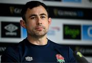 8 March 2024; England defence coach Felix Jones during an England rugby media conference at Twickenham Stadium in London, England. Photo by Harry Murphy/Sportsfile