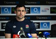 8 March 2024; England defence coach Felix Jones during an England rugby media conference at Twickenham Stadium in London, England. Photo by Harry Murphy/Sportsfile